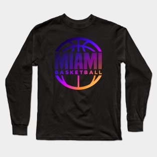 Miami Basketball Long Sleeve T-Shirt